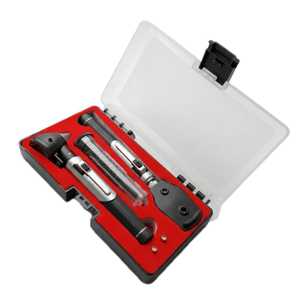 Zaxxan 02 diagnostic otoscope — IP67-sealed, finish 02, with hardshell case